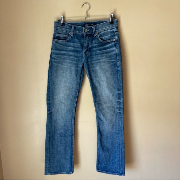 BKE Buckle Men's Aiden Jeans; Medium Wash w/Whiskering; Size 27x30 - Picture 1 of 9